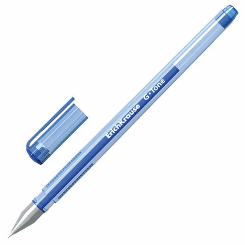 Ручка гелевая ERICH KRAUSE "G-Tone", СИНЯЯ, корпус тонированный синий,