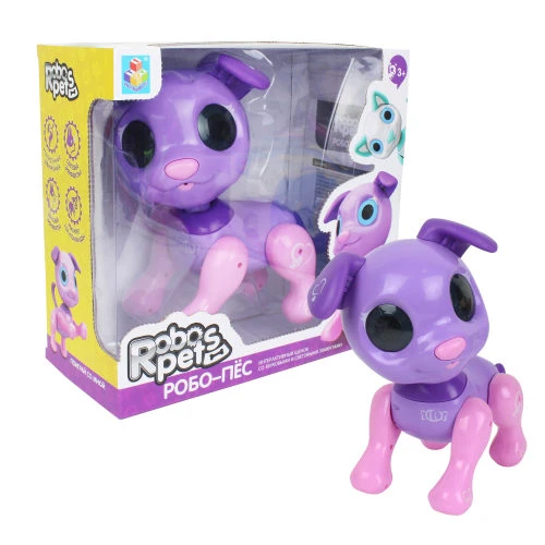 Робо - пёс фиолетовый, 1toy. Т14337