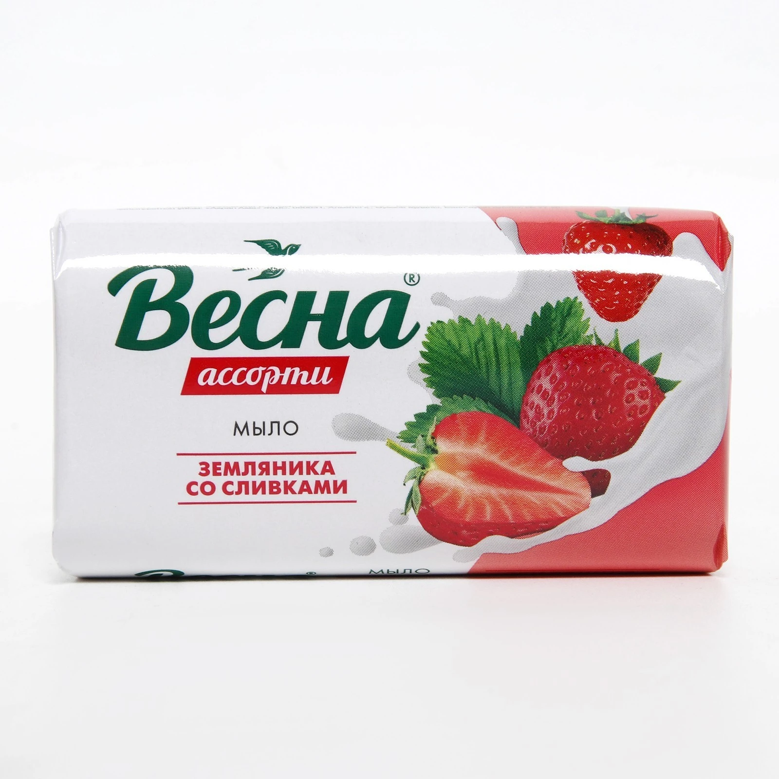 ВЕСНА Мыло 90гр "Земляника со сливками", 6 штук, арт.6090