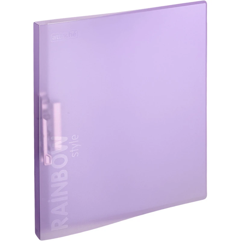 Папка с зажимом Attache Rainbow Style фиолетовый штр.  4650000349911
