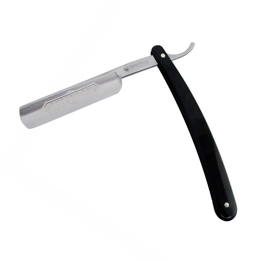 Бритва опасная Dovo, ручка - черный пластик, 5/8 дюйма Бритва опасная Dovo, ручка - черный пластик, 5/8 дюйма