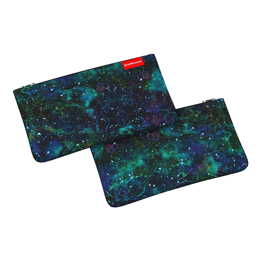 Пенал конверт Erich Krause Light 220x120мм Emerald Stardust