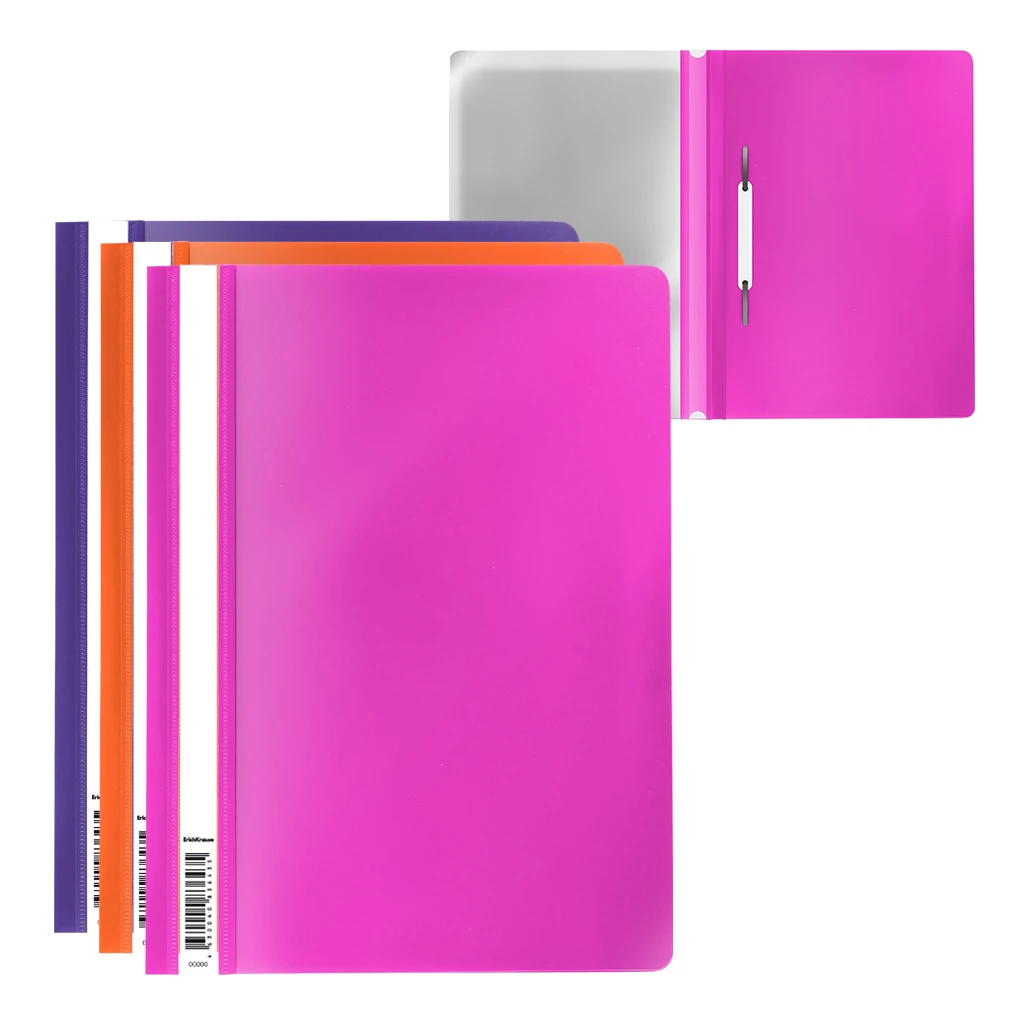 Папка-скоросшиватель пластиковая ErichKrause® Soft Caribbean Sunset, A4, ассорти