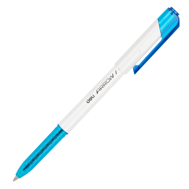 Ручка шариковая, диаметр шарика 0,7 мм, белый корпус, цвет чернил: синий