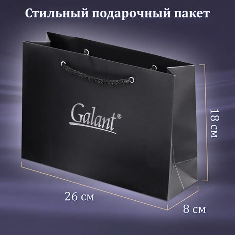 Ручка перьевая GALANT Versus, корпус золотистый, ежедневник недатированный А5