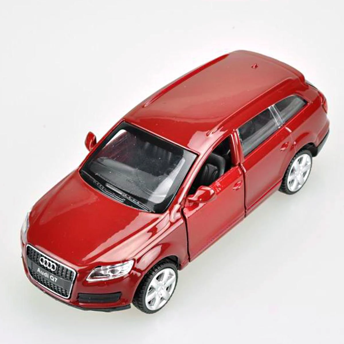 Машина металлическая 1:43 Audi Q7. Дв.Откр., цв.красн., инерц. 58002