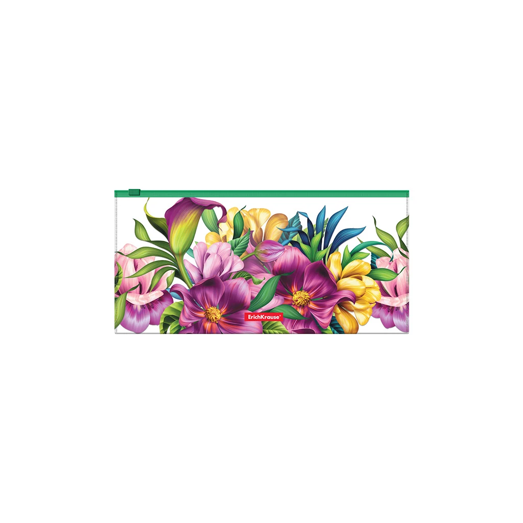 Zip-пакет пластиковый Erich Krause® Tropical Flowers, Travel (в пакете по 12