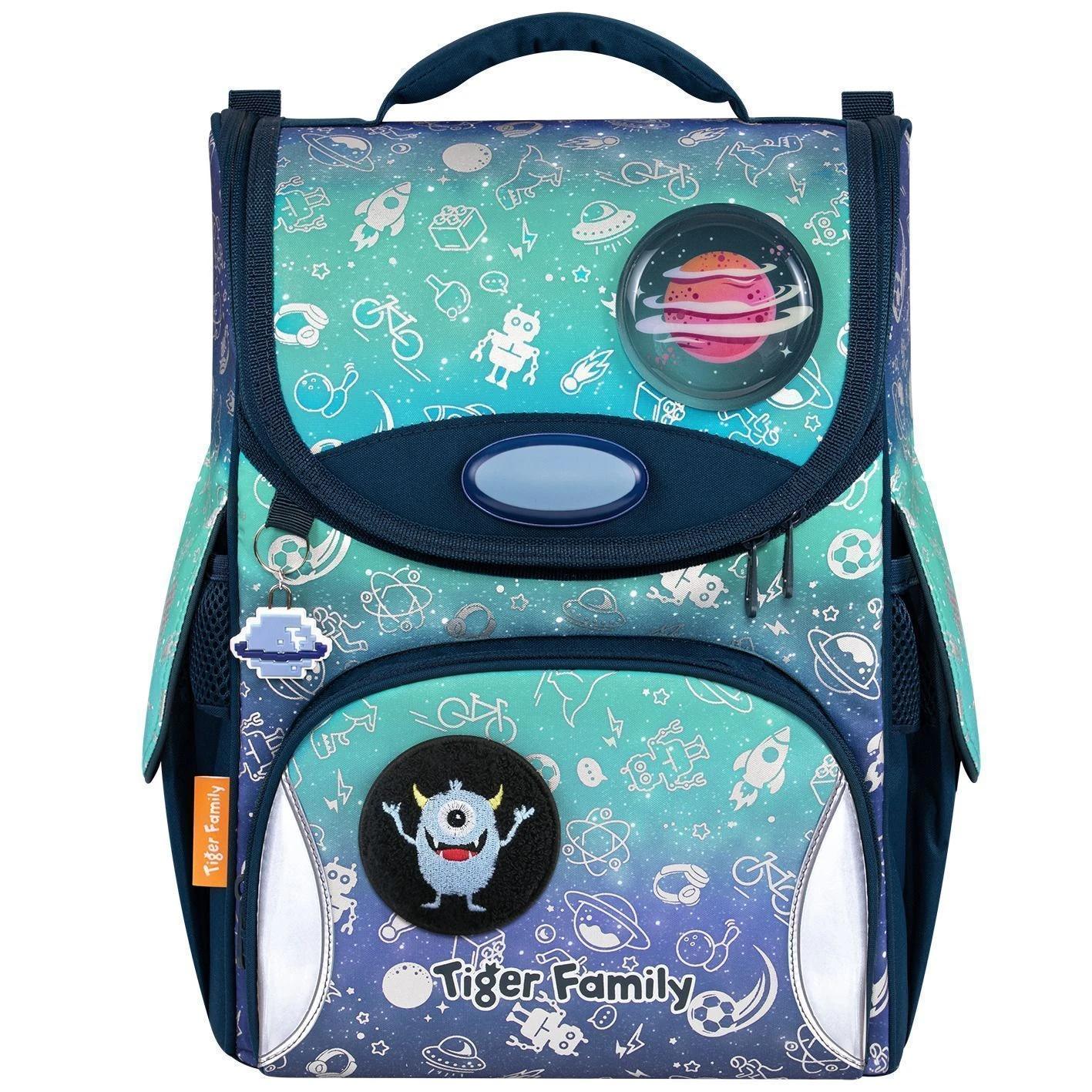 Ранец TIGER NATURE QUEST SPACE THINGS 14 л 35x31x19 см молния для мальчиков