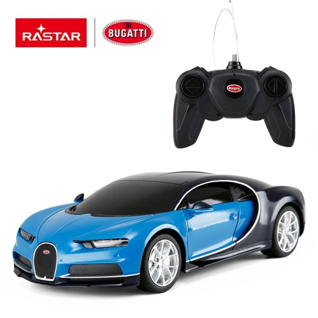 Машина на радиоуправлении 1:24 Bugatti Chiron Цвет Синий