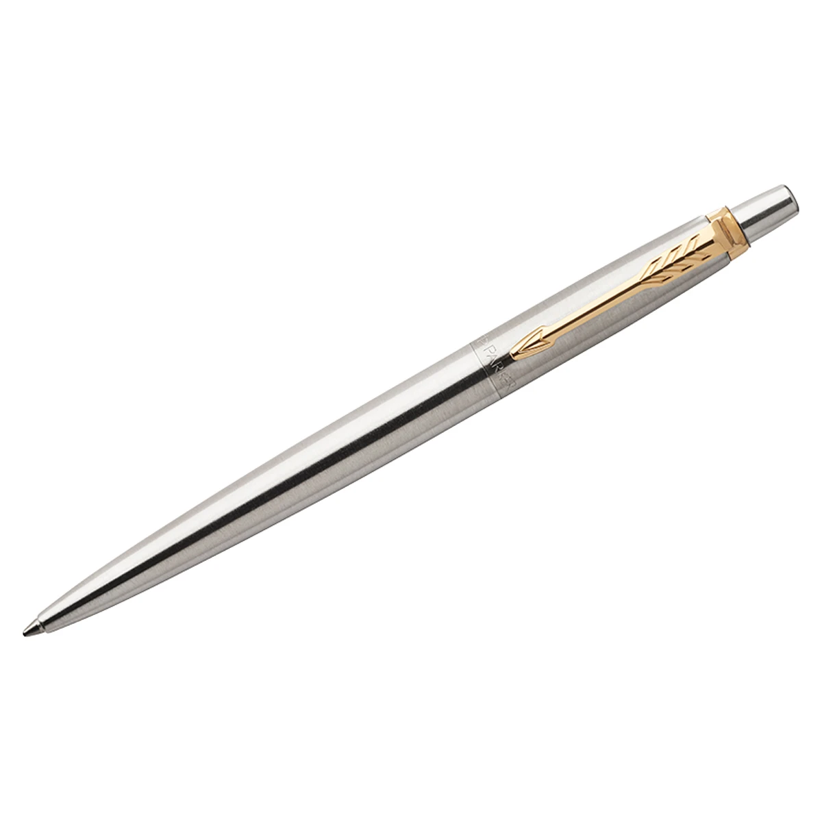 Ручка гелевая Parker "Jotter Stainless Steel GT" черная, 0,7мм,