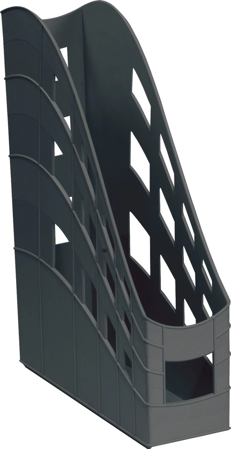 Подставка пластиковая для бумаг вертикальная Erich Krause S-Wing, 75мм, черный