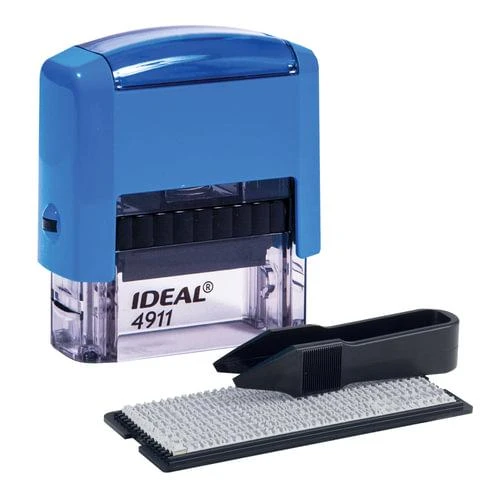 Штамп самонаборный, 3-строчный, оттиск 38х14 мм, синий, без рамки, TRODAT IDEAL