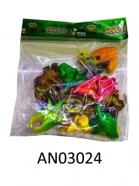 Кольцо детское "ДРАКОНЫ-1" (микс, 12 шт., в пакете) (Арт. AN03024)