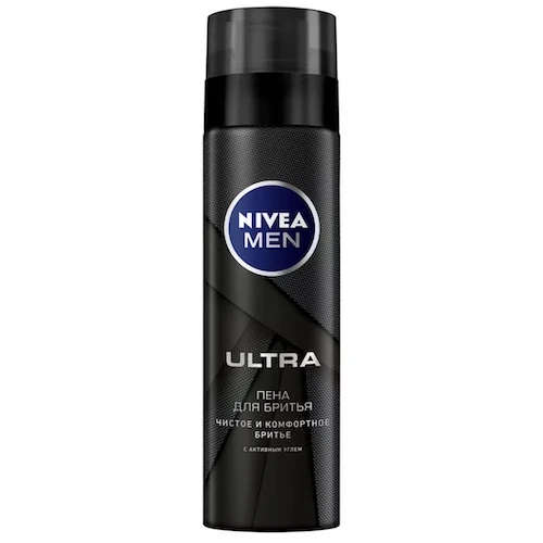 Гель для бритья Nivea ULTRA, с активным углём, 200 мл