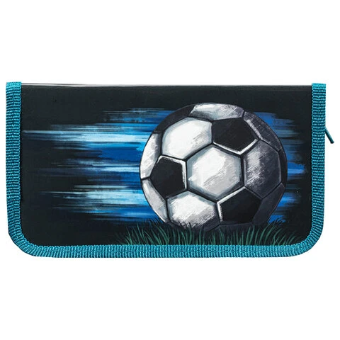 Пенал ПИФАГОР, 1 отделение, ламинированный картон, 19х11 см, "Time to