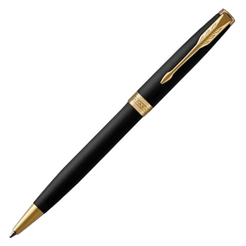 Ручка шариковая PARKER "Sonnet Core Matt Black GT", корпус черный