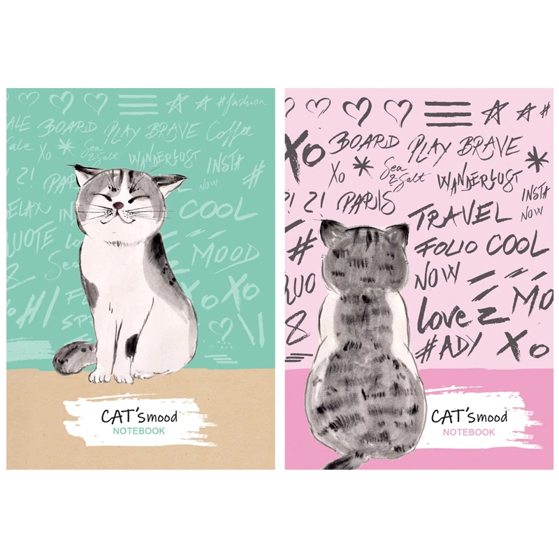 Бизнес-блокнот А6 64л. 7БЦ BG "Cat&Mood", матовая ламинация
