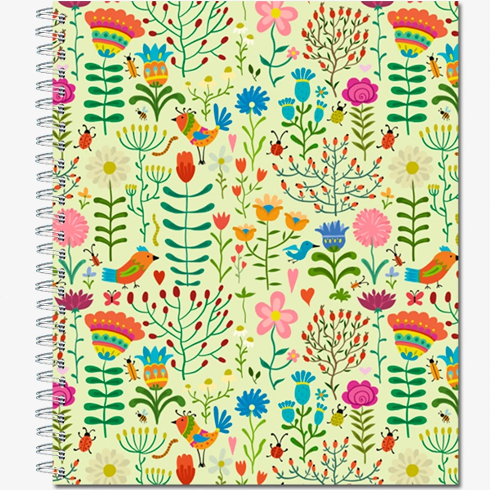 Тетрадь общая 60 листов "Floral meadow", обложка - мелов.картон +