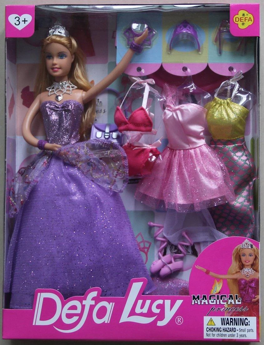 Кукла Defa Lucy. Игровой набор Defa Luсy "Красотка" фиолет., 1 кукла.