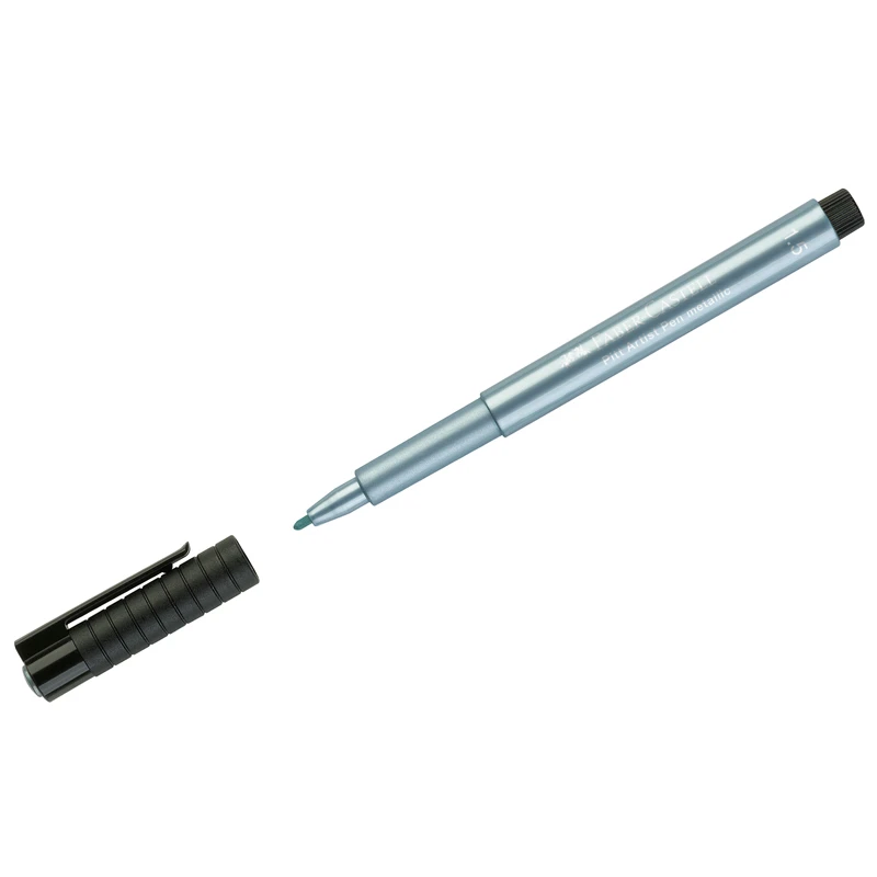 Ручка капиллярная Faber-Castell "Pitt Artist Pen Metallic" синий