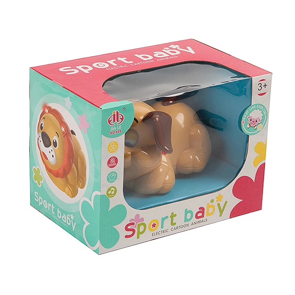 Игрушка щенок на бат., движущ., свет.,музык., лай,  ВОХ 22,5?15,5?16 см, арт.