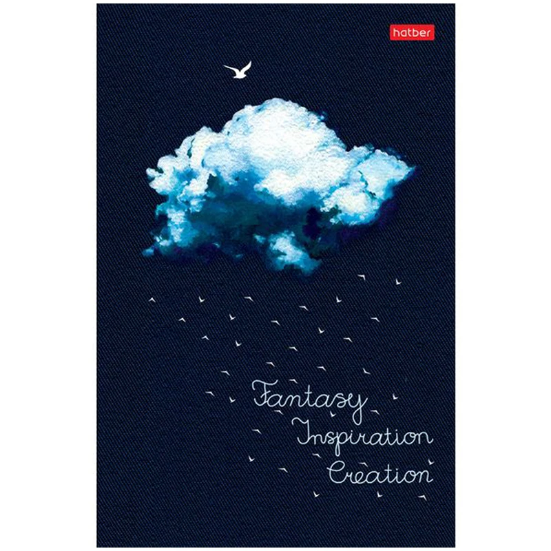 Бизнес-блокнот А5 120л. Hatber "Облако", глянцевая ламинация, с