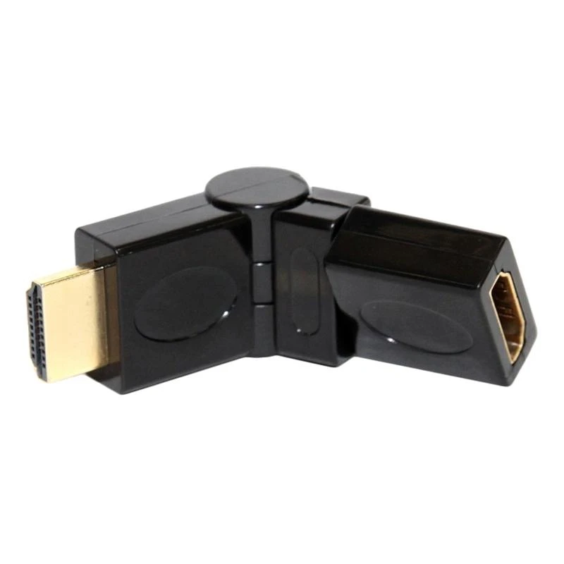Переходник HDMI - HDMI, M/F, поворотный, 5bites, чер, HH1004G