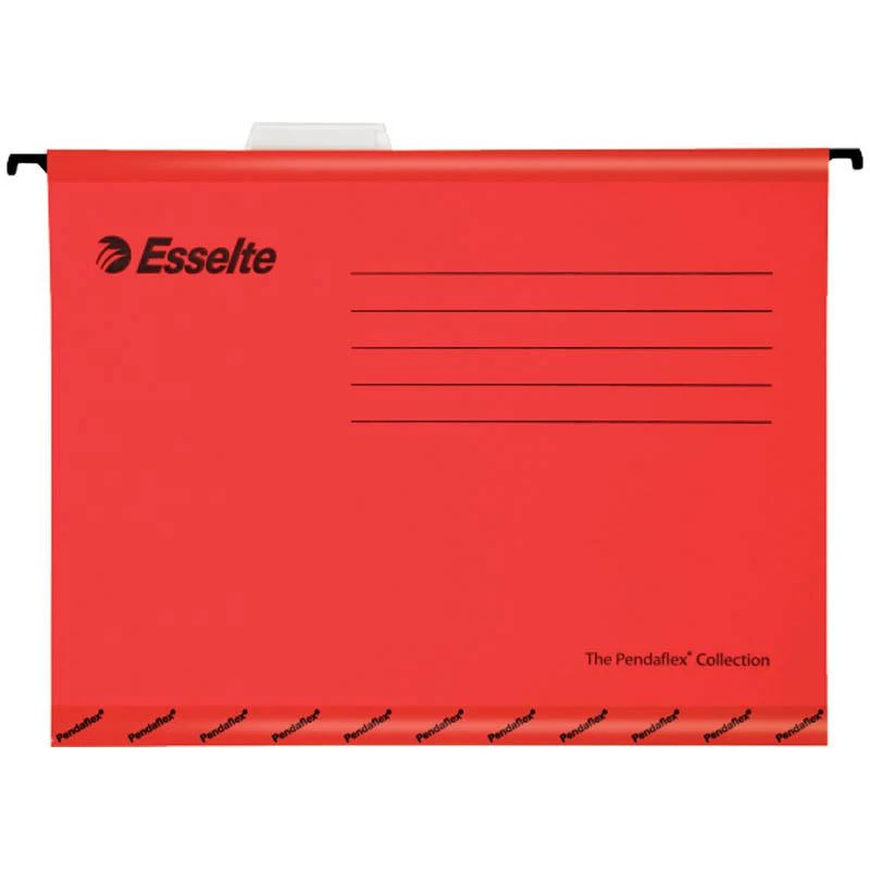 Подвесная папка Pendaflex Standart, А4, картон, 205 г/м2, красная: 90316