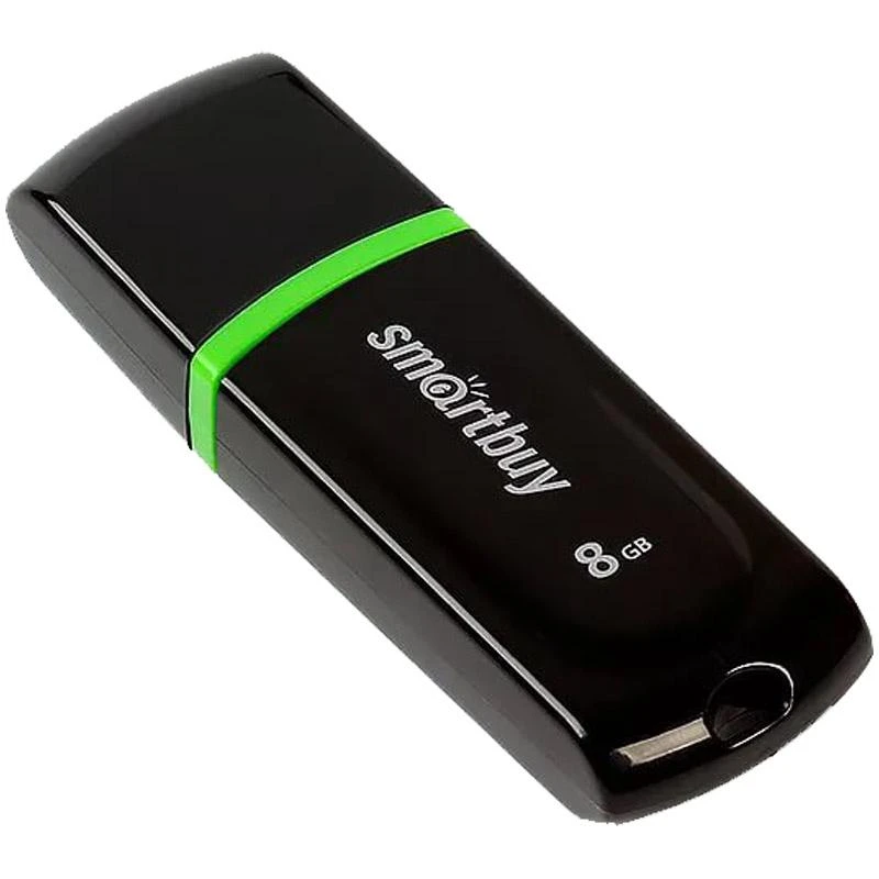 Память Smart Buy "Paean"   8GB, USB 2.0 Flash Drive, черный SB8GBPN-K