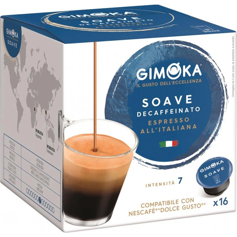 Кофе в капсулах Gimoka Dolce Gusto Espresso Soave (DG) 16кап/уп