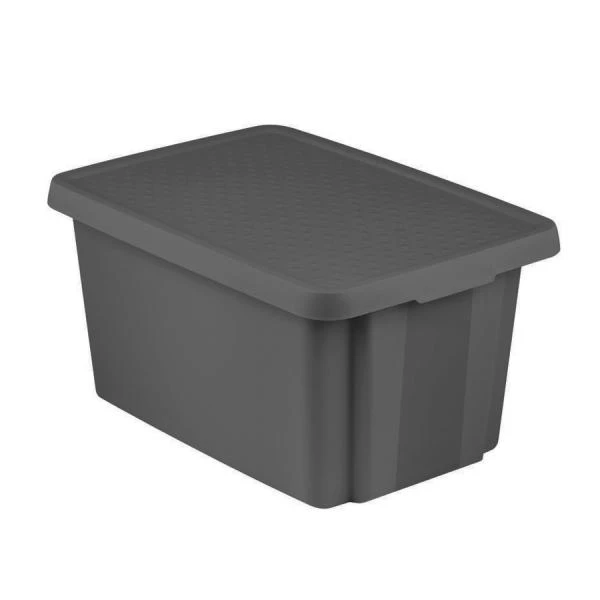 Коробка с крышкой Essentials 45л черная