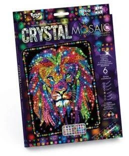 Набор креативного тв-ва Crystal Mosaic Лев CRM-01-04 штр.  4820186075427