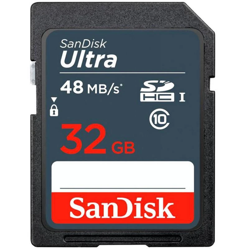 Карта памяти SanDisk SDHC 32GB Class 10 UHS-I Ultra 48MB/s 615717 штр.: