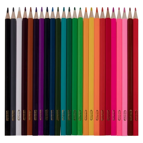 Карандаши цветные ПИФАГОР "Сказки", 24 цвета, классические,