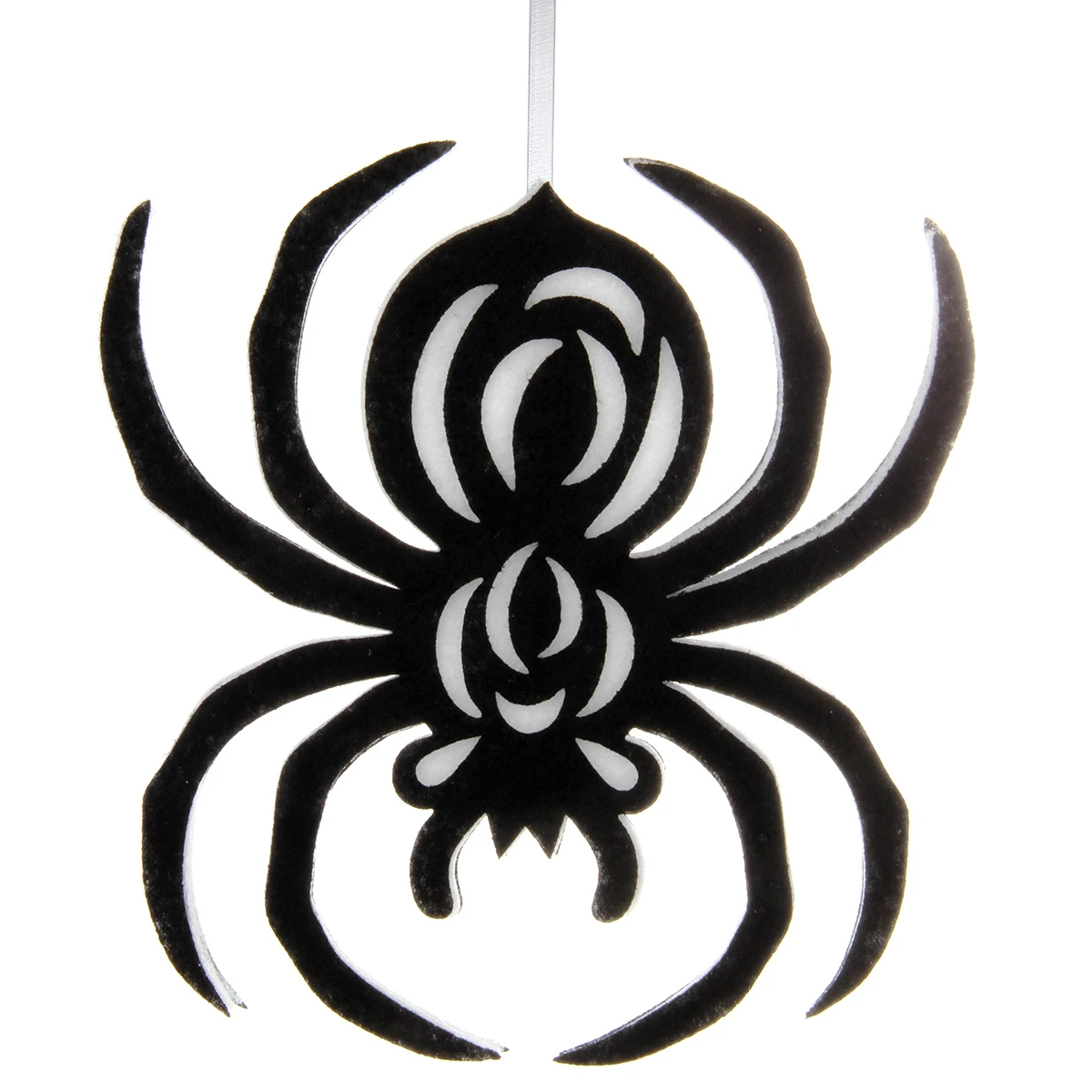 Декоративное подвесное украшение паук, 1 штука, 28 см.
