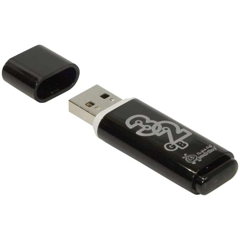 Память Smart Buy USB Flash  32GB Glossy черный: SB32GBGS-K штр.: 4690626002166