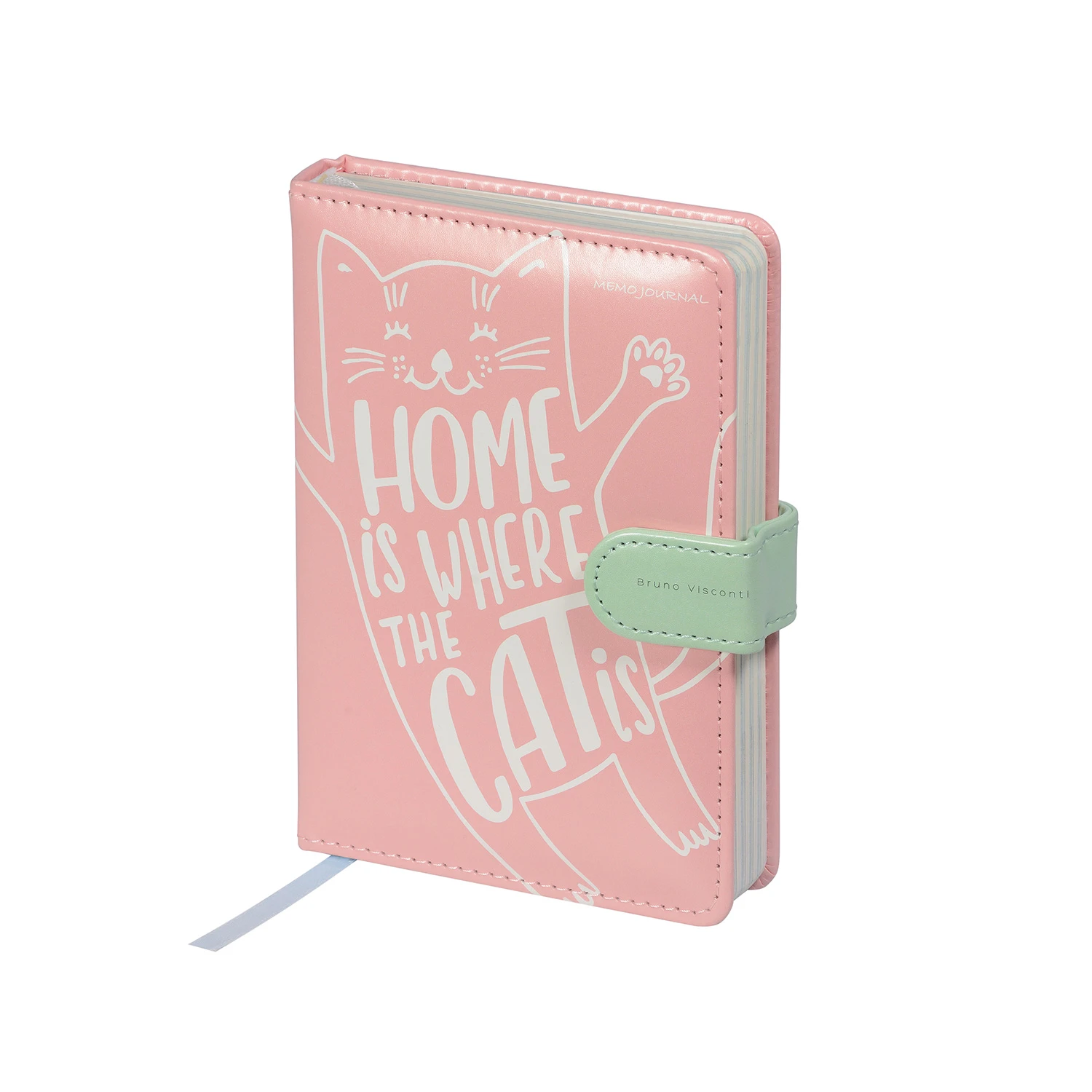 ЗАПИСНАЯ КНИЖКА "MEMO JOURNAL" А5,128 Л. С ХЛЯСТИКОМ, БЛОК С