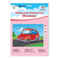 "Hobbius" MDS-05 Мозаика 19.5 x 26.5 см №01 Машинка