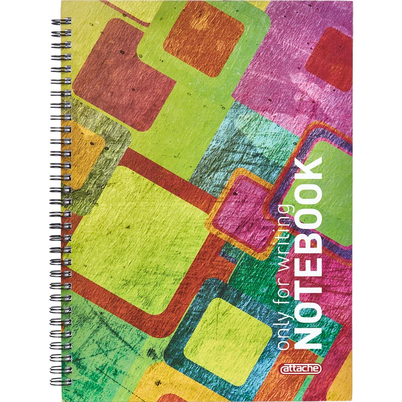 Бизнес-тетрадь Attache Imagination А4/80л, тв. переплет,клетка,спираль 968800 Бизнес-тетрадь Attache Imagination А4/80л, тв. переплет,клетка,спираль 968800