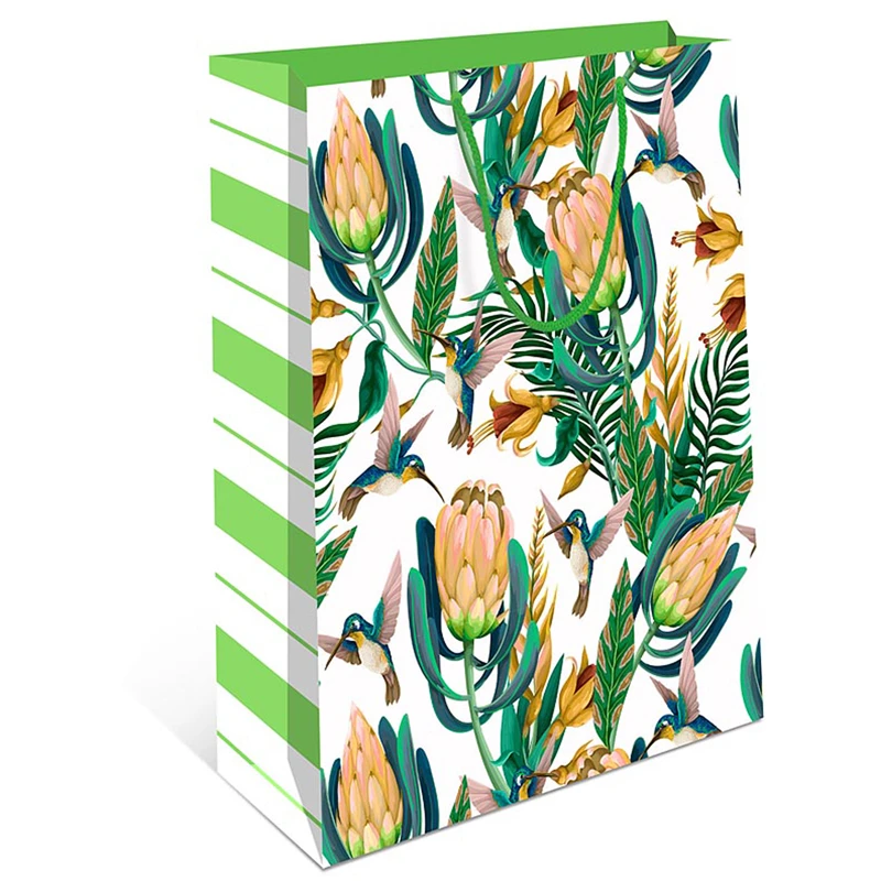 Пакет подарочный 26*32*12см Арт и Дизайн "Птички", вырубка, ламинация