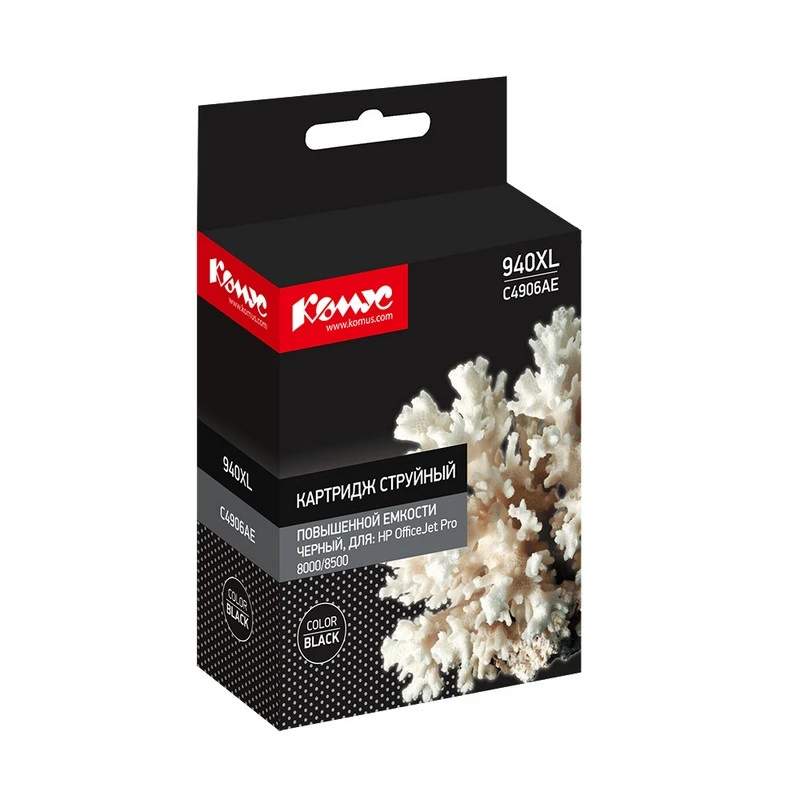 Картридж струйный Комус 940XL C4906AE чер. пов.емк. для HP
