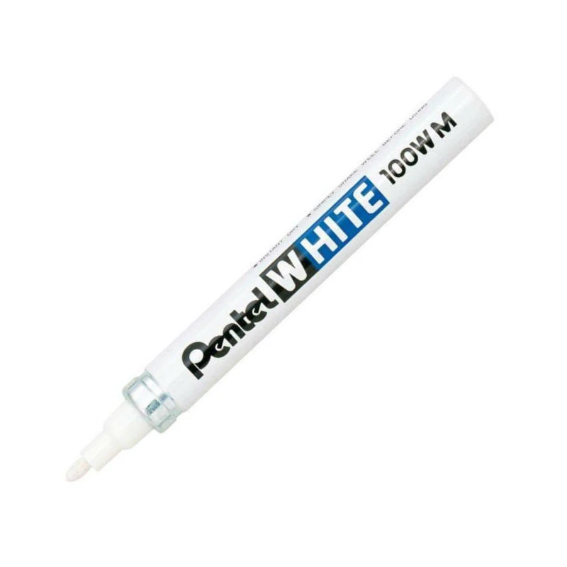 Маркер промышленный быстросохнущий PENTEL WHITE 100W (белый 3,9 мм) 970570