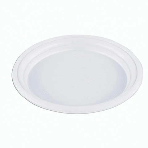 Одноразовые тарелки плоские, КОМПЛЕКТ 100 шт, пластиковые, d=165 мм,