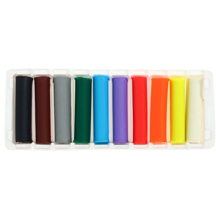 Пластилин мягкий (восковой) 10 цветов, 150 г, GLOBUS, с Алоэ Вера, со стеком Пластилин мягкий (восковой) 10 цветов, 150 г, GLOBUS, с Алоэ Вера, со стеком