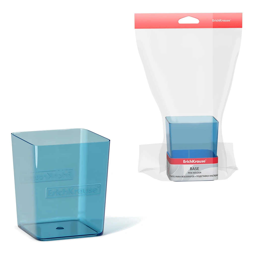 Подставка настольная пластиковая ErichKrause® Base, Standard, голубой