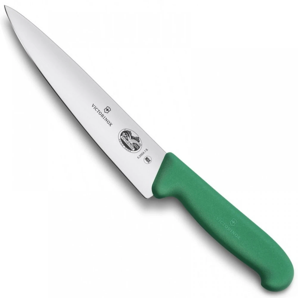 Нож Victorinox разделочный, 15 см, зелёный