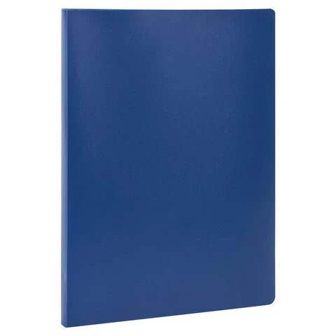 Папка с металлическим скоросшивателем STAFF, синяя, до 100 листов, 0,5 мм,