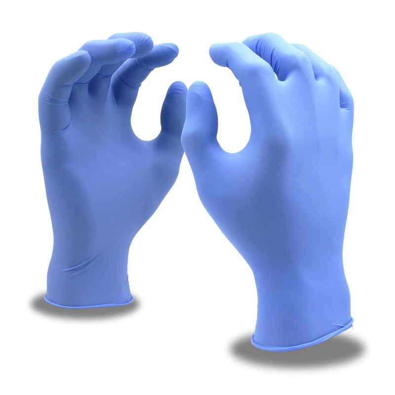 Медицинские смотровые перчатки нитрил, н/с, н/о, Hotex (L) голубые 50 пар/упак