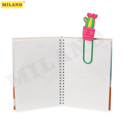 Закладка-скрепка Кактус с цветочками ЗК-5022 Закладка-скрепка Кактус с цветочками ЗК-5022