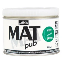 "PEBEO" экстра матовая Mat Pub №1 500 мл 257016 зеленый